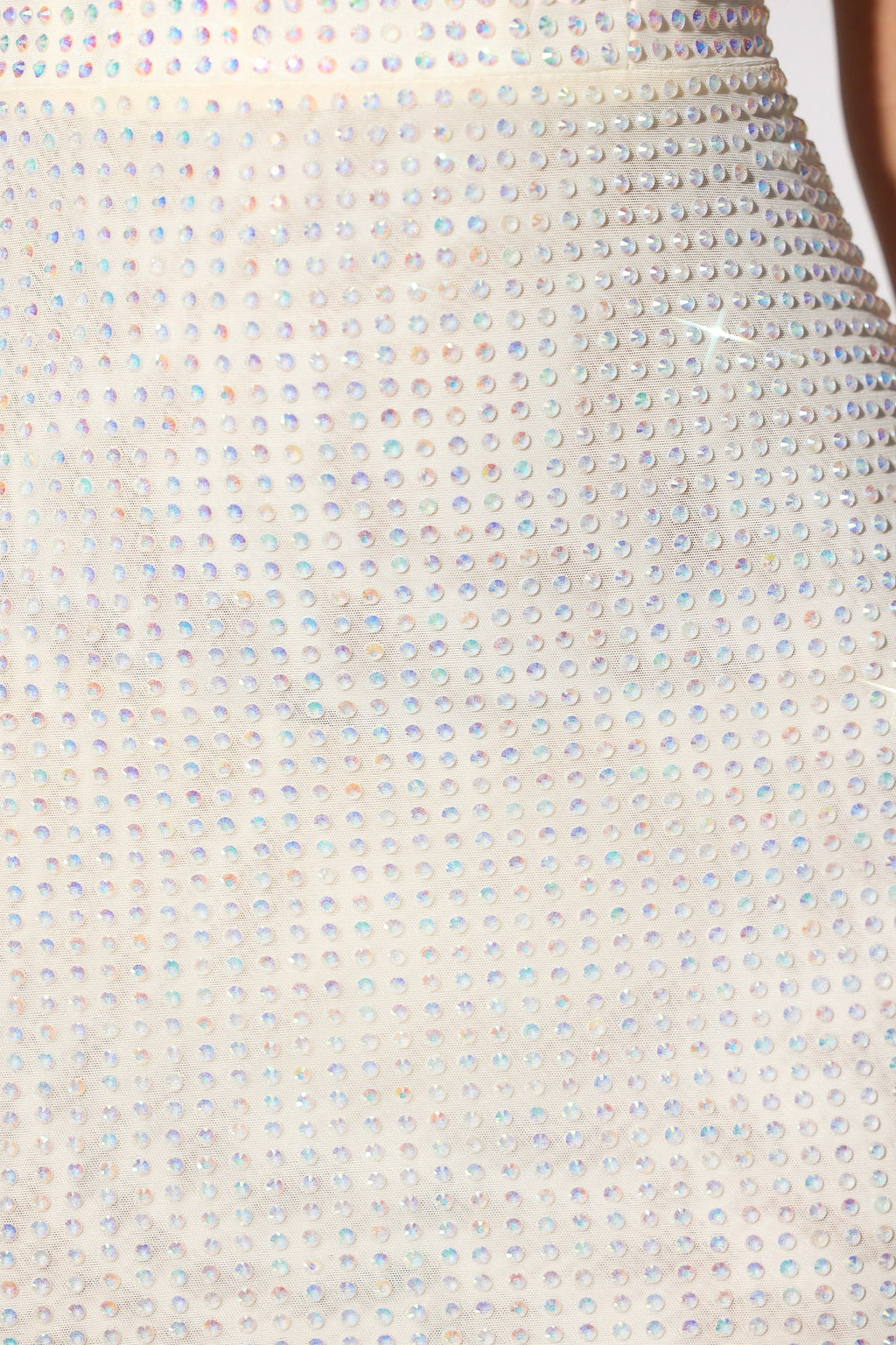 Embellished Corset Mini Dress in Ivory