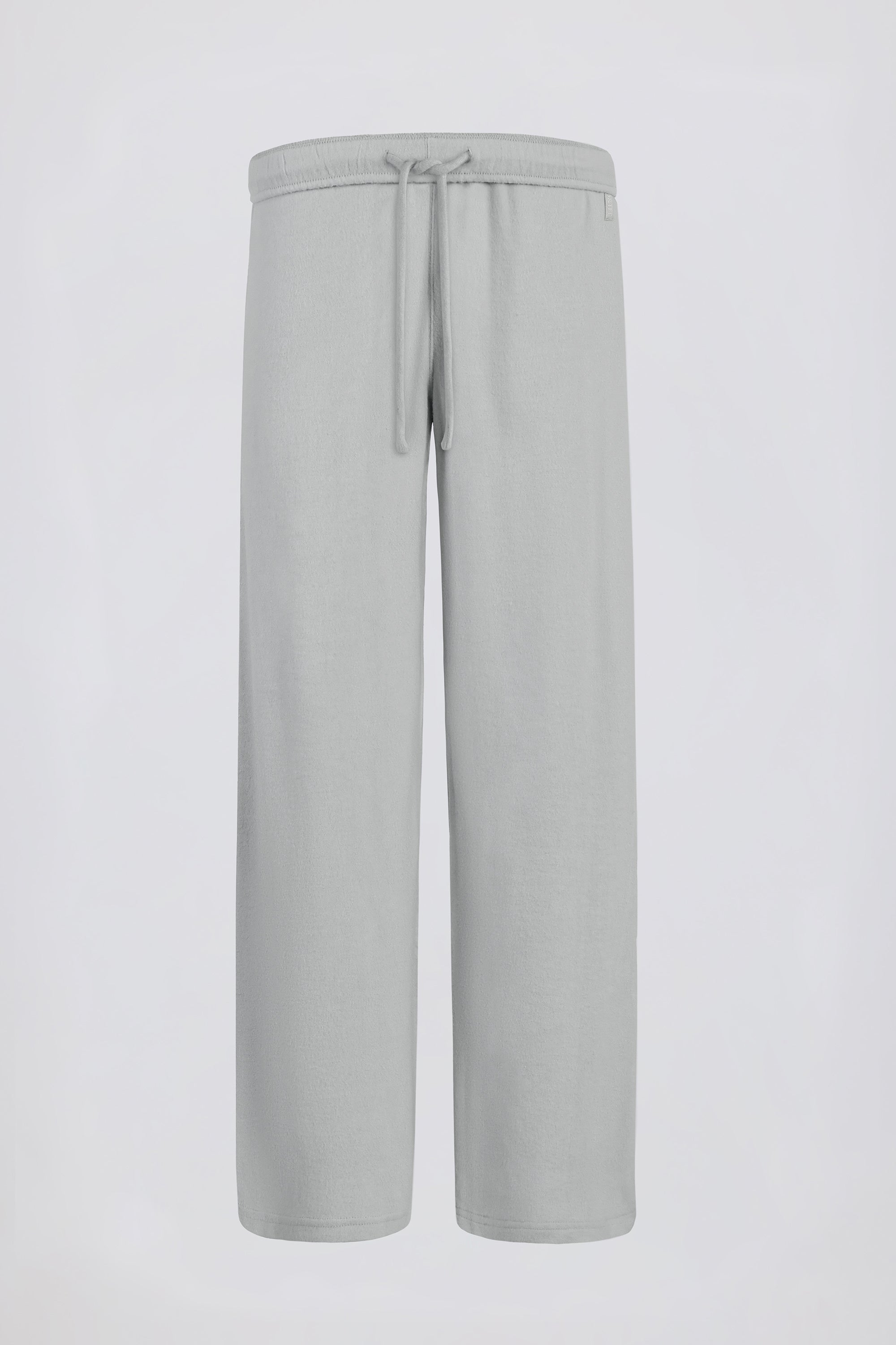 Petite Brushed Jersey Wide-Leg Joggers in Fog Grey