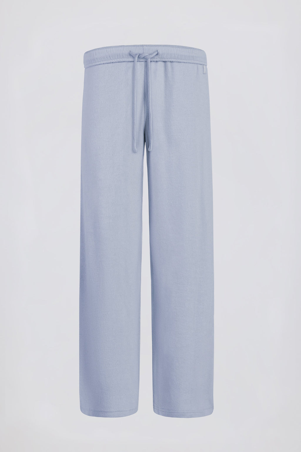 Petite Brushed Jersey Wide-Leg Joggers in Soft Blue