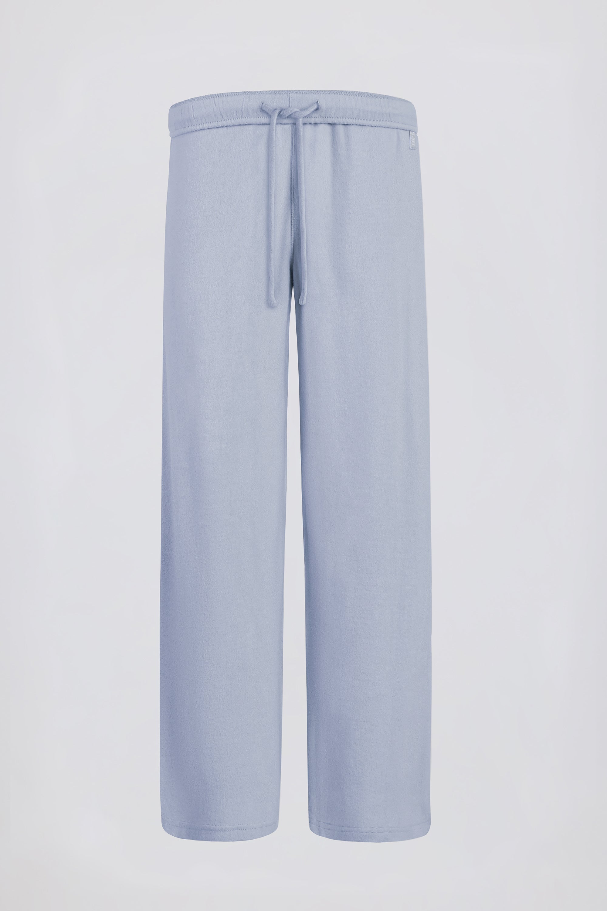 Petite Brushed Jersey Wide-Leg Joggers in Soft Blue