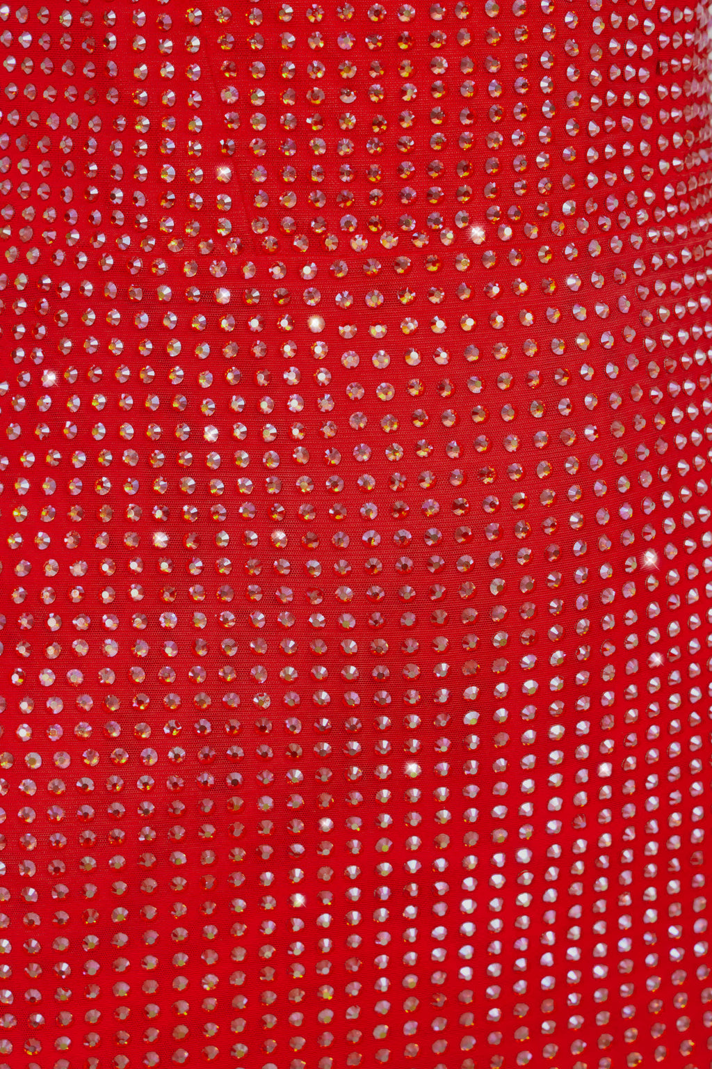 Embellished Corset Mini Dress in Fire Red