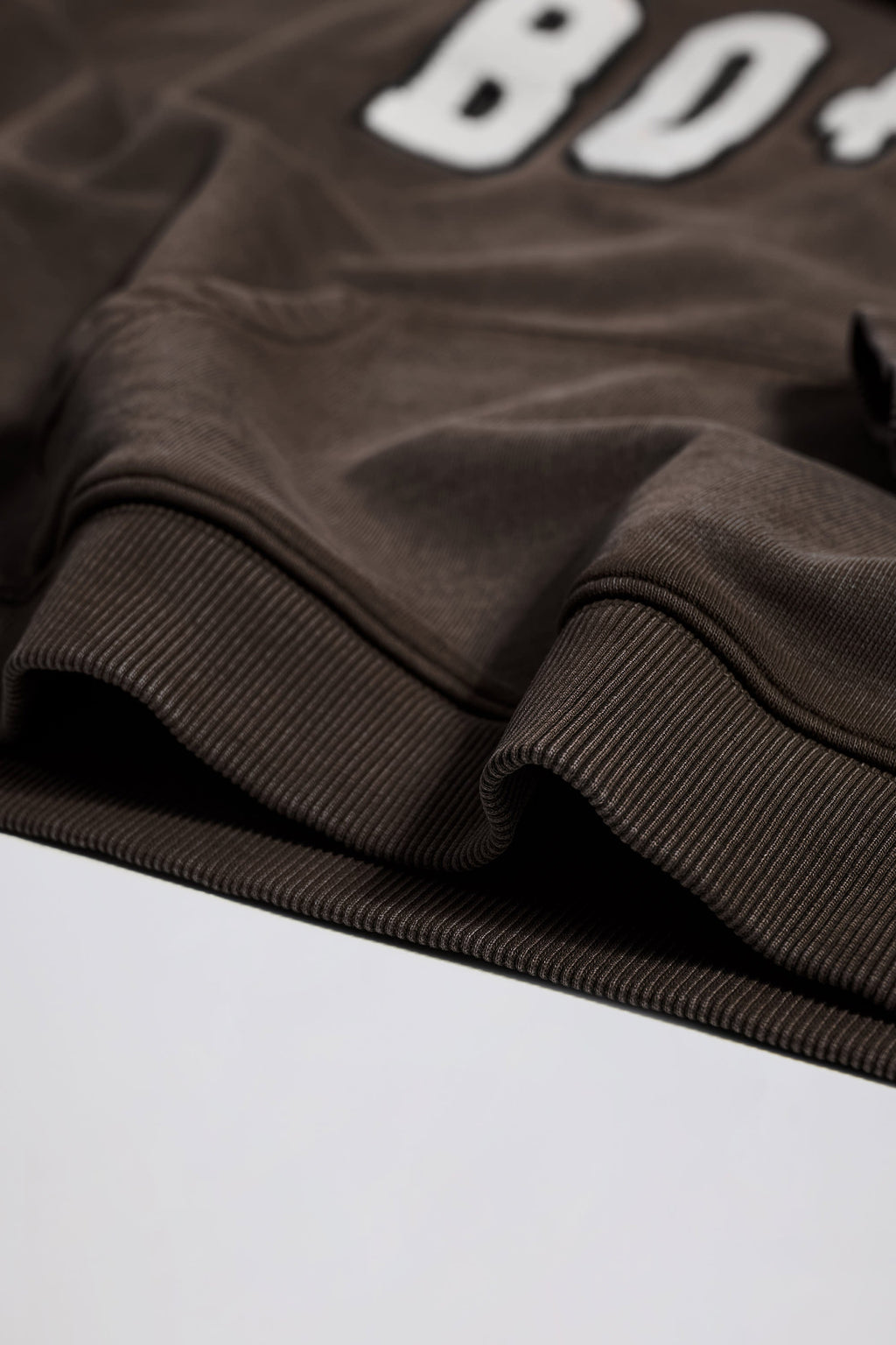 Acid Wash Oversized Hoodie in Brown