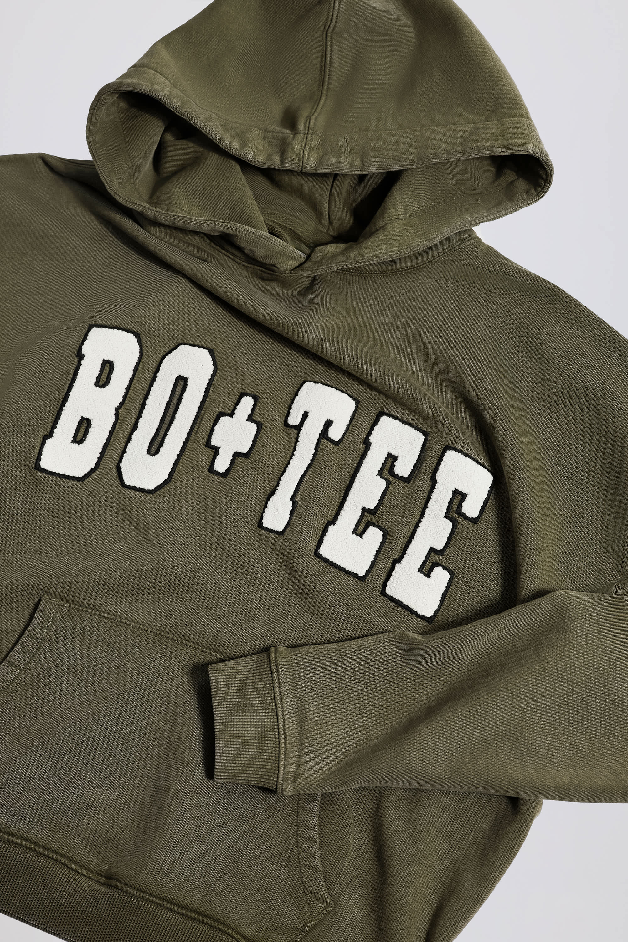 Acid Wash Oversized Hoodie in Light Green